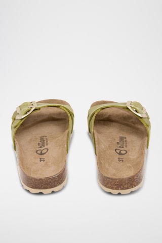 Mules en cuir - Vert