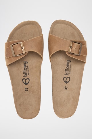 Mules en cuir - Camel