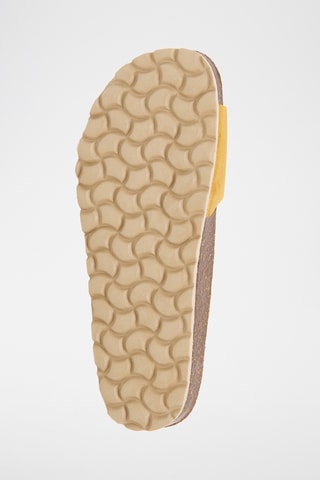 Mules en cuir - Jaune