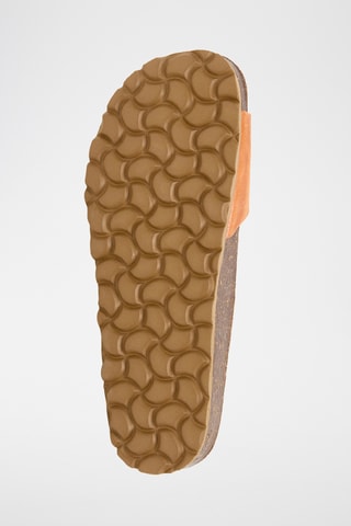 Mules en cuir - Orange