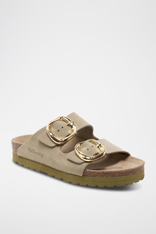 Mules en cuir - Beige