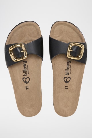 Mules en cuir - Noir