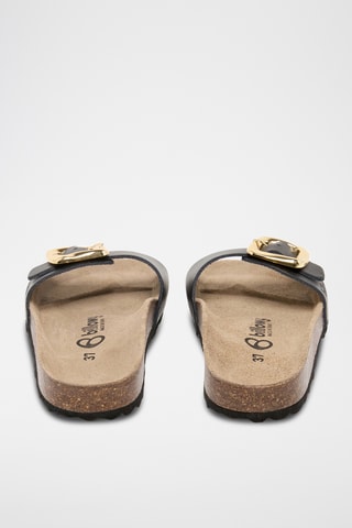 Mules en cuir - Noir