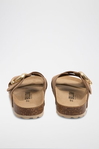 Mules en nubuck - Marron