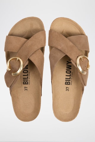 Mules en nubuck - Marron