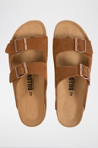 Mules en nubuck - Camel