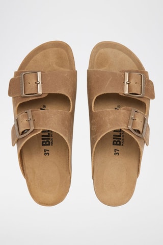 Mules en cuir - Marron