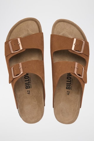 Mules en nubuck - Marron