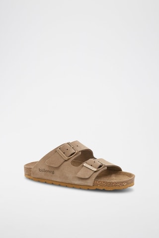 Mules en nubuck - Marron