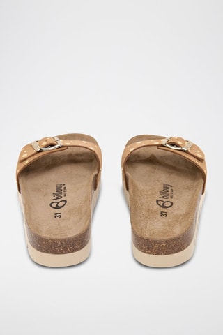 Mules en cuir - Camel
