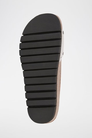 Mules en nubuck - Gris clair