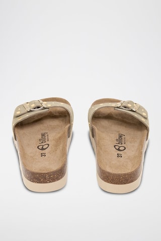 Mules en nubuck - Kaki