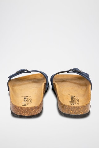 Mules en nubuck Rosso - Bleu marine