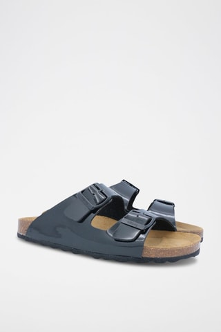 Mules vernies Rosso - Noir