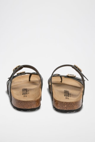 Sandales en cuir - Noir