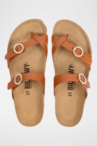 Sandales en cuir - Marron