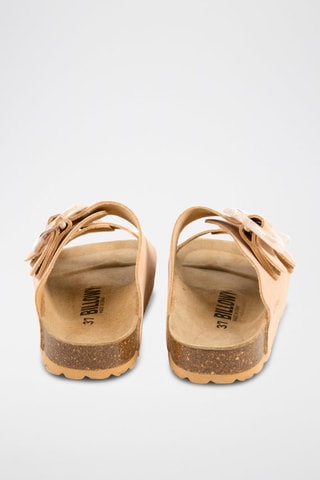 Mules en nubuck - Saumon