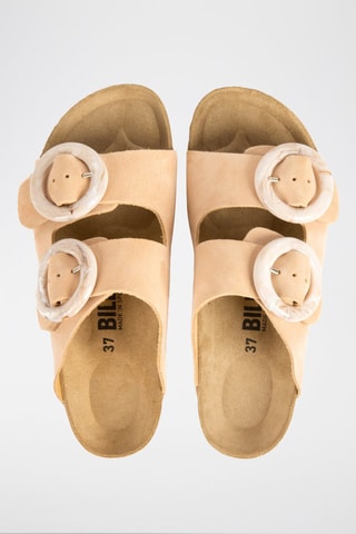 Mules en nubuck - Saumon