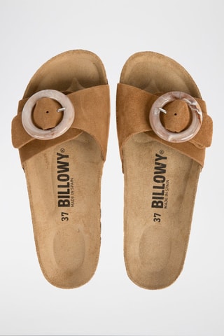 Mules en nubuck - Camel