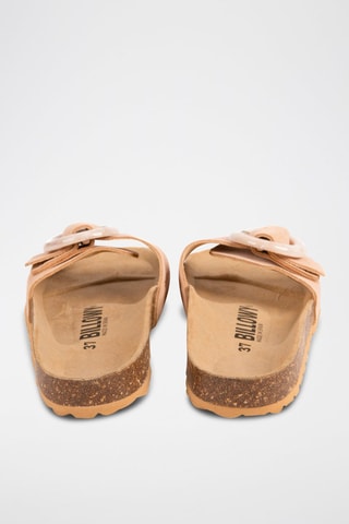 Mules en nubuck - Saumon