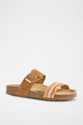 Mules en nubuck - Marron