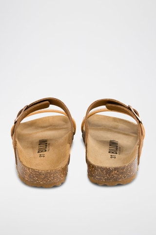 Mules en nubuck - Marron