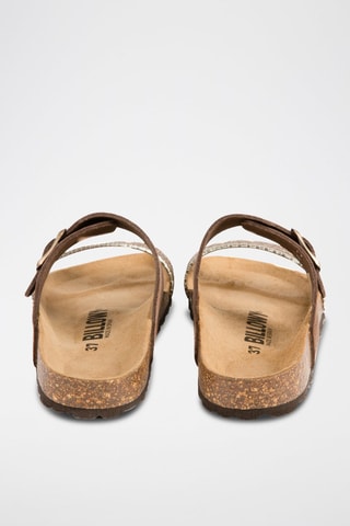 Mules en nubuck - Marron