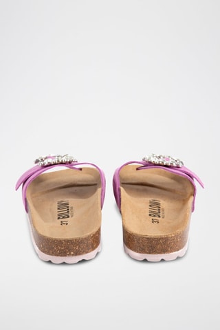 Mules en nubuck Rosso - Mauve