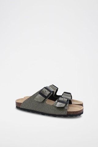 Mules Rosso - Kaki chiné