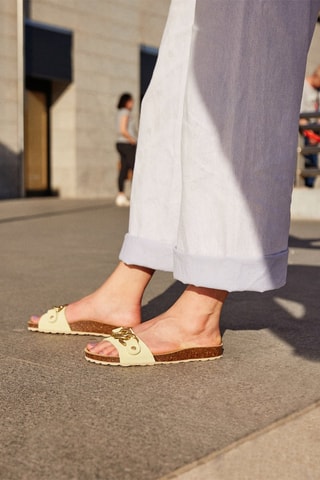 Mules en nubuck Rosso - Vert