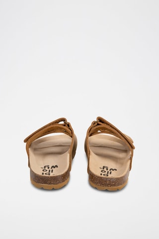 Mules en nubuck - Marron