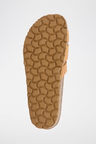 Mules en cuir - Orange