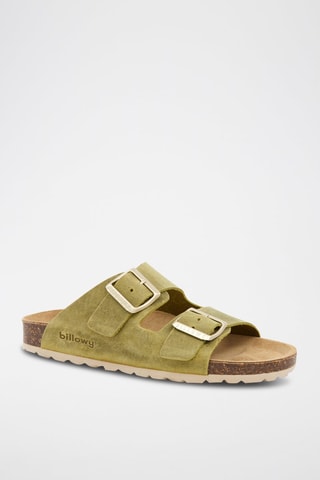 Mules en cuir - Vert