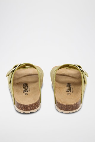 Mules en cuir - Vert