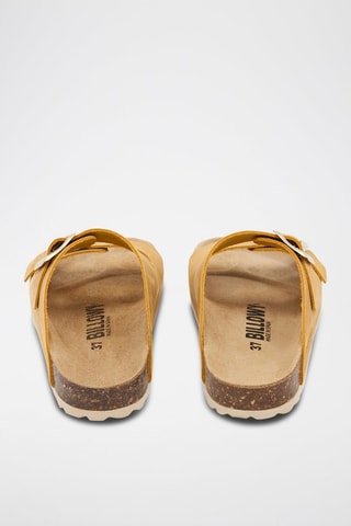 Mules en cuir - Jaune