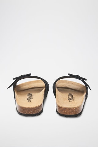 Mules en nubuck - Noir