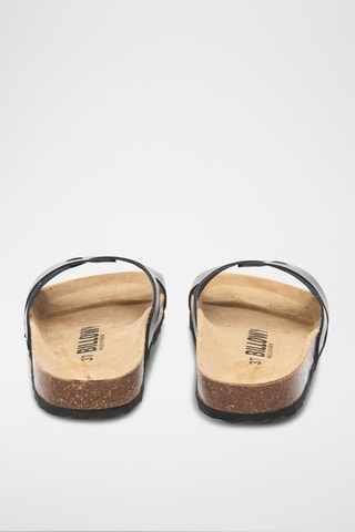 Mules en cuir - Noir