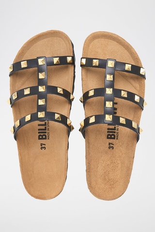 Mules en cuir - Noir