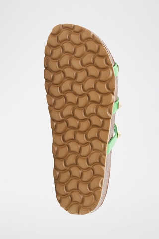 Mules en cuir - Vert