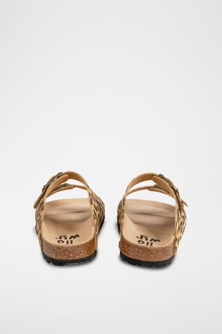 Mules - Marron et beige