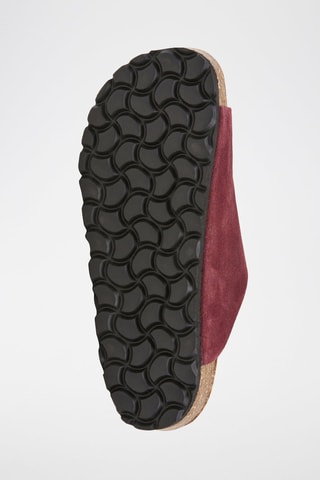 Mules en nubuck - Rouge