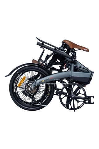 Vélo de ville électrique pliable 18" Alu - Gris et noir - 1,5 à 2 m - Jusqu'à 50 km