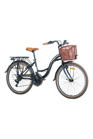 Bicicletta da città Urban - 26" Shimano Nero - 21 velocità - 155-180 cm