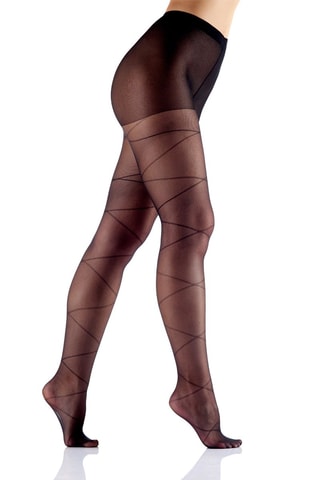 2 collants FRANCHISE T1/2 - 40 deniers - Noir