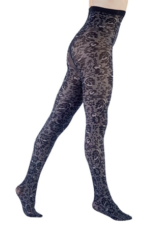 2 collants Tuileries - 40 deniers - Noir