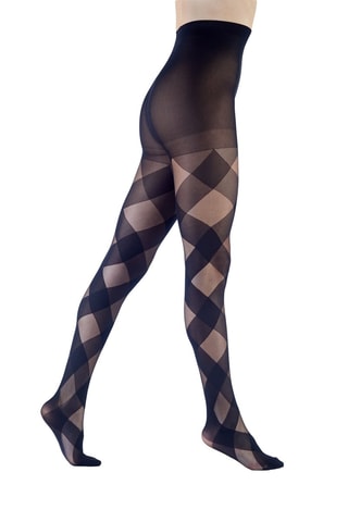 2 collants Quartier - 30 deniers - Noir