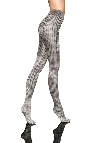 2 collants Marceline - 40 deniers - Noir et blanc