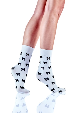 Chaussettes Bonheur - Blanc