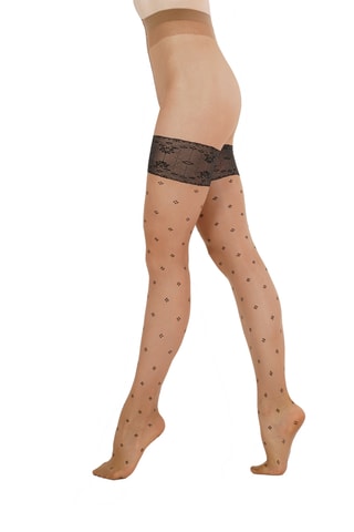 2 collants Modeste - 20 deniers - Beige