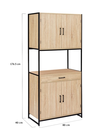 Meuble à vaisselle - 80 x 176,5 x 40 cm
